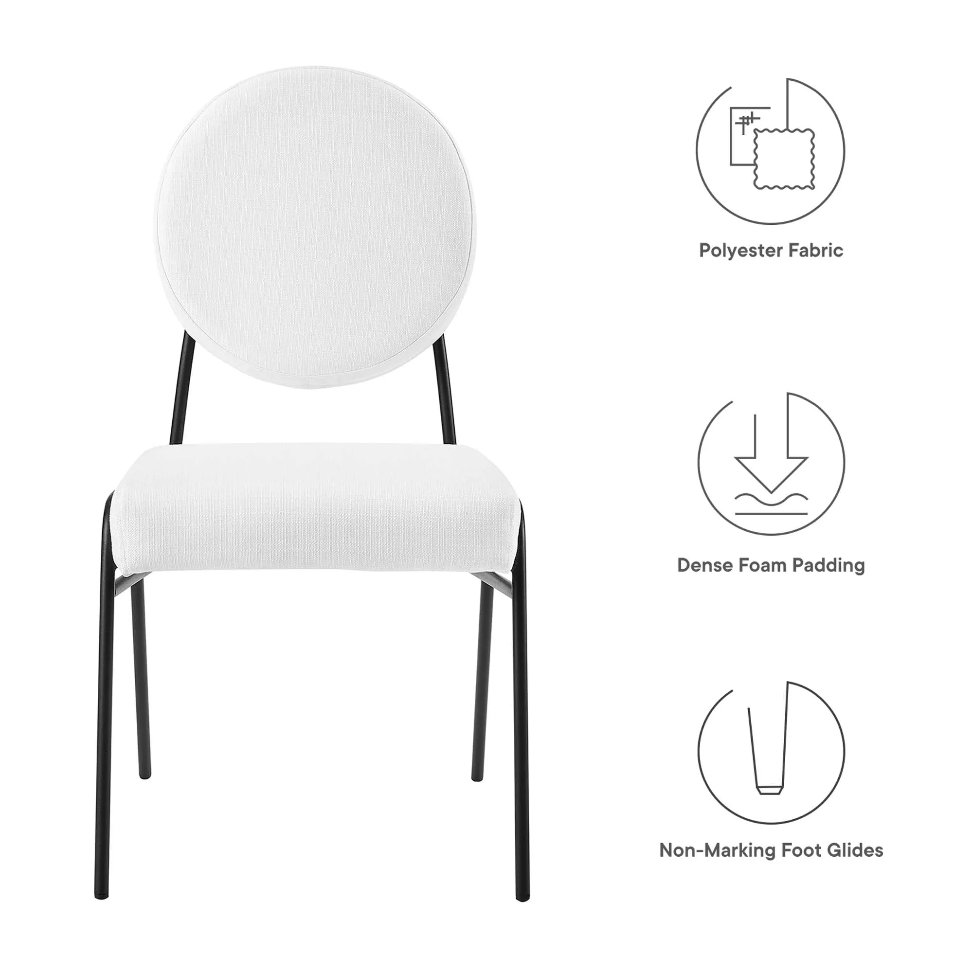 Craft Upholstered Fabric Dining Side Chairs by Modway