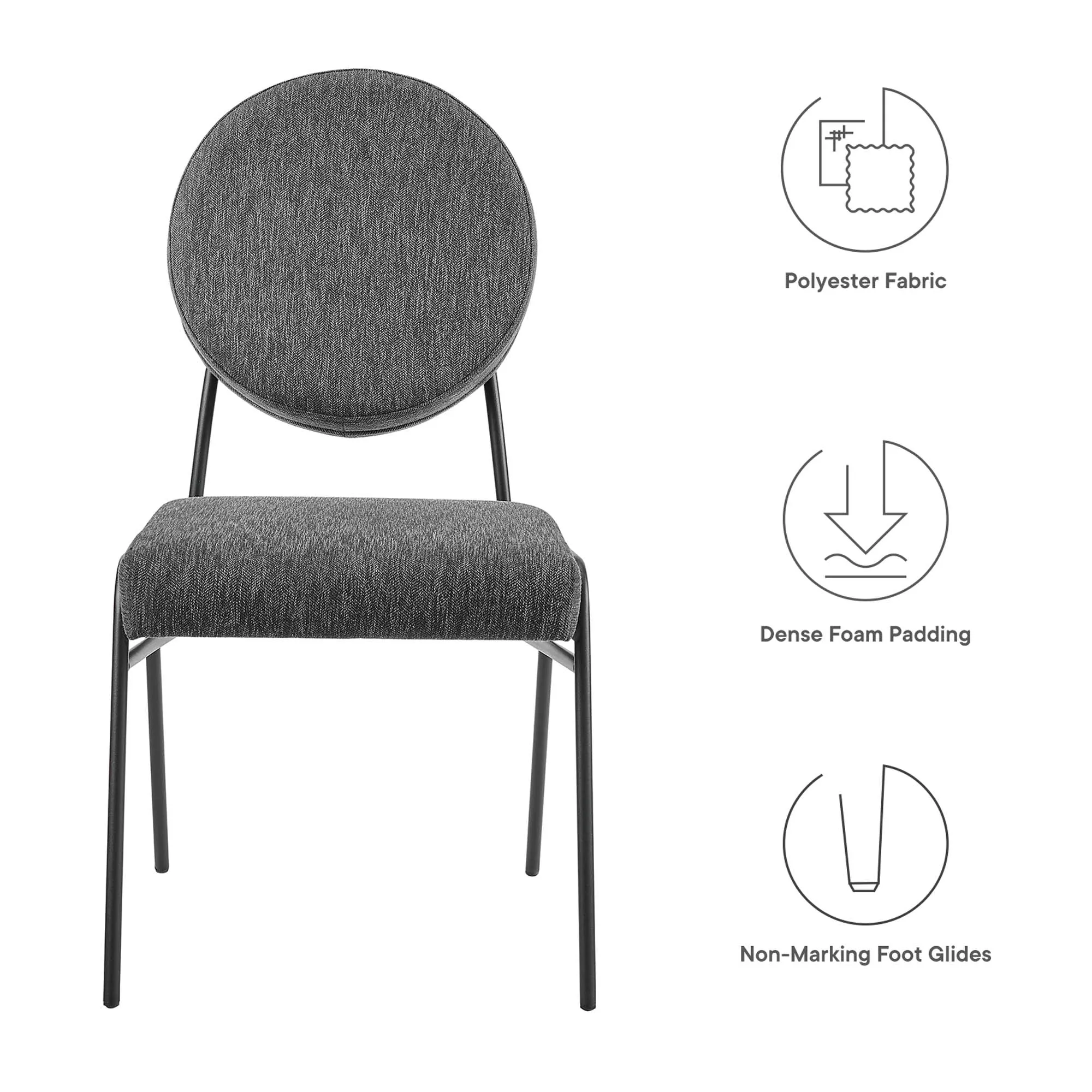 Craft Upholstered Fabric Dining Side Chairs by Modway