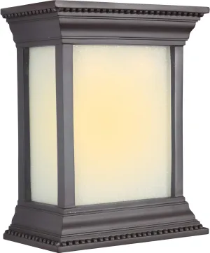 Craftmade ICH1520-OB Illuminated Chime System Hand-Carved Crown Moulding Lighted LED Door Chime, Oiled Bronze (10.88"H x 8.68"W)