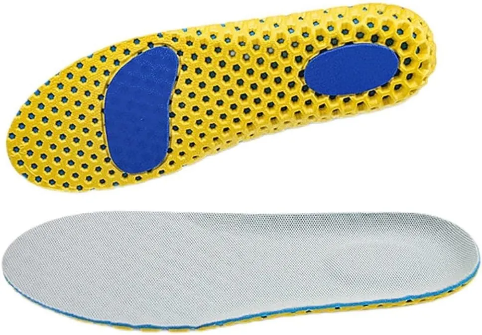 CSCDD Version Orthopedic Memory Foam Sport Insoles Woman Men Shoes Feet Soles Pad Mesh Deodorant Breathable Cushion(40-44)