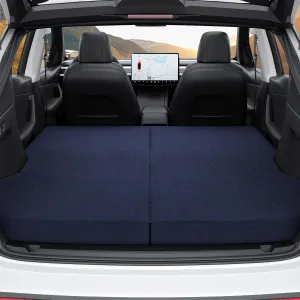 Custom Fit Tesla Model Y Mattress 76"x43" 4-Inch Memory Foam Camping Bed Plush Washable Cover Foldable Car Sleeping Pad for Road Trips and SUV Adventures
