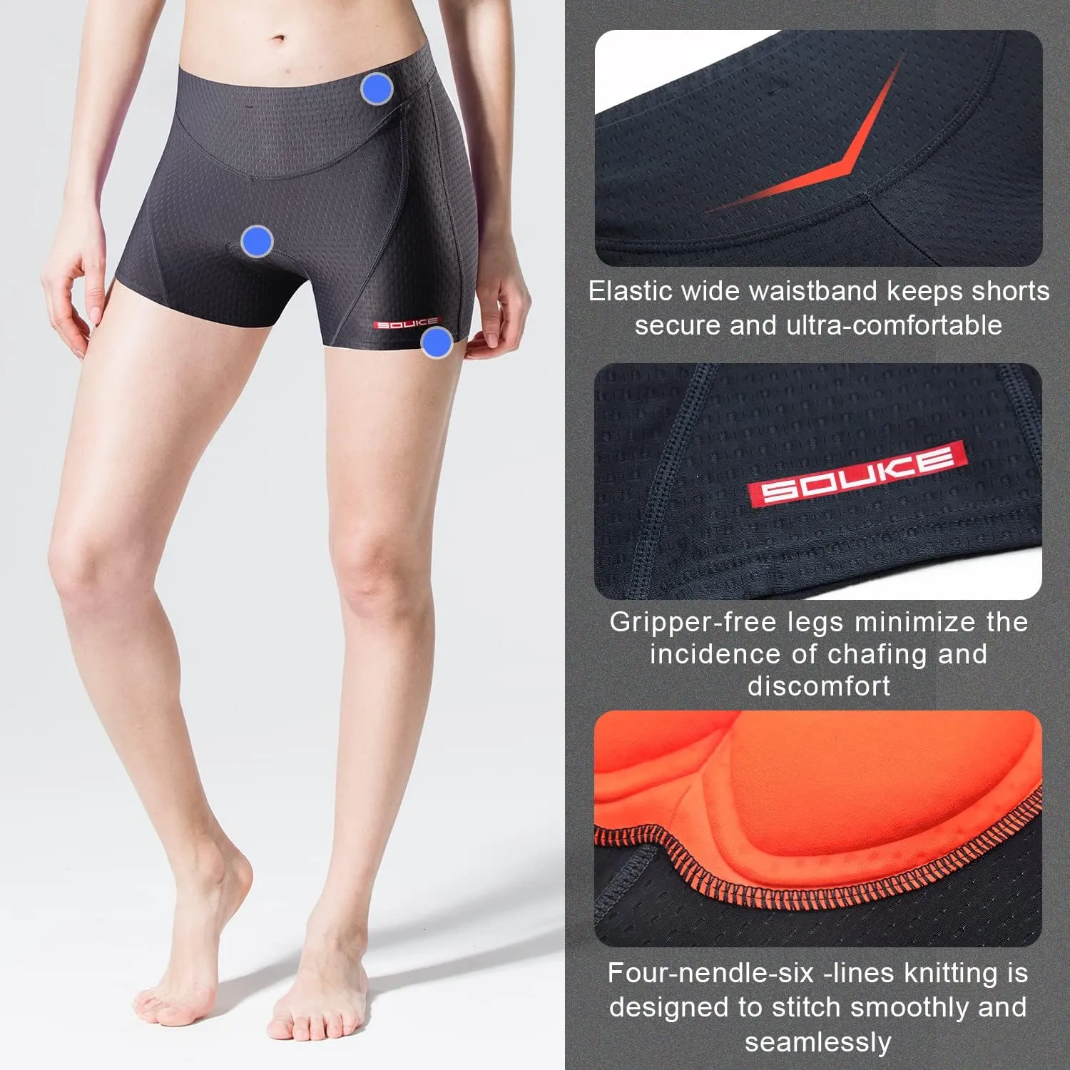 Cycling Shorts Women's 3D Padded Bicycle Bike Biking Underwear Shorts