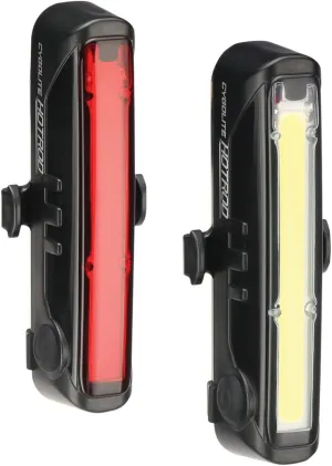 Cygolite Hotrod 110 Lumen Front Light & Hotrod 50 Tail Light USB Rechargeable Bike Light Combo Set,Compact,HR-110-50