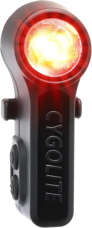 Cygolite Slingshot Endurance 160 Lumen Bicycle Taillight – 7 Night & Daytime Modes– User Adjustable Flash Speeds- Sleek, Compact Design– IP64 Water Resistant– USB-C Rechargeable–Great for Busy Roads