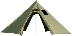 DANCHEL OUTDOOR Backpacking Hot Tent with Stove Jack for 2/4 Person Camping, 4 Season Lighweight Teepee Tent for Hunting Winter Solo Camping,10.5ft/13ft