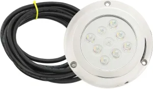 DC 12V‑24V Marine Underwater Light, Marine Dome Lighting, Yacht Underwater Light Tempered Glass IP68 Waterproof for Swimming Pool Marine Yacht Accessories (RGBW)