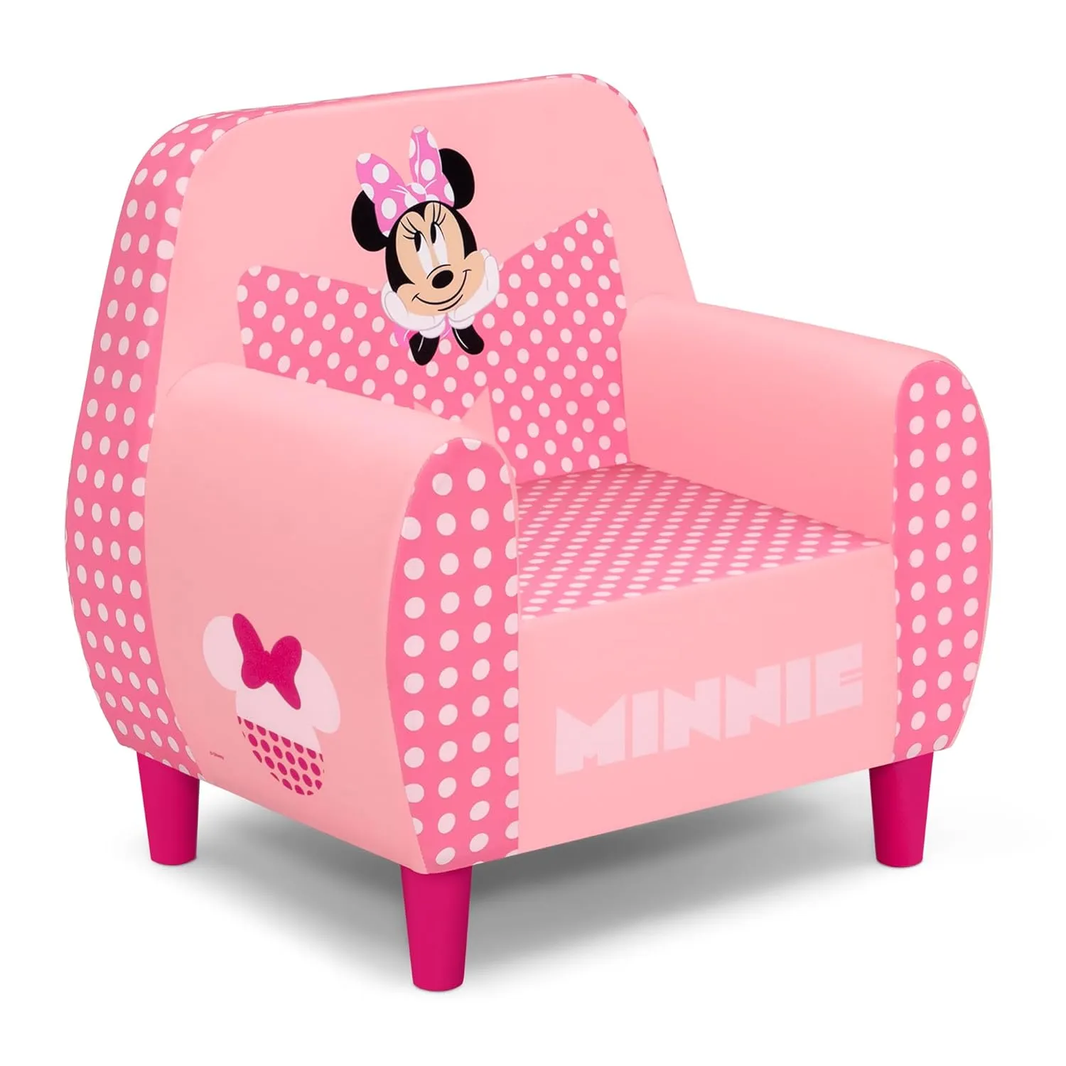 Delta Children - Disney Minnie Mouse Foam Chair for Kids, Pink