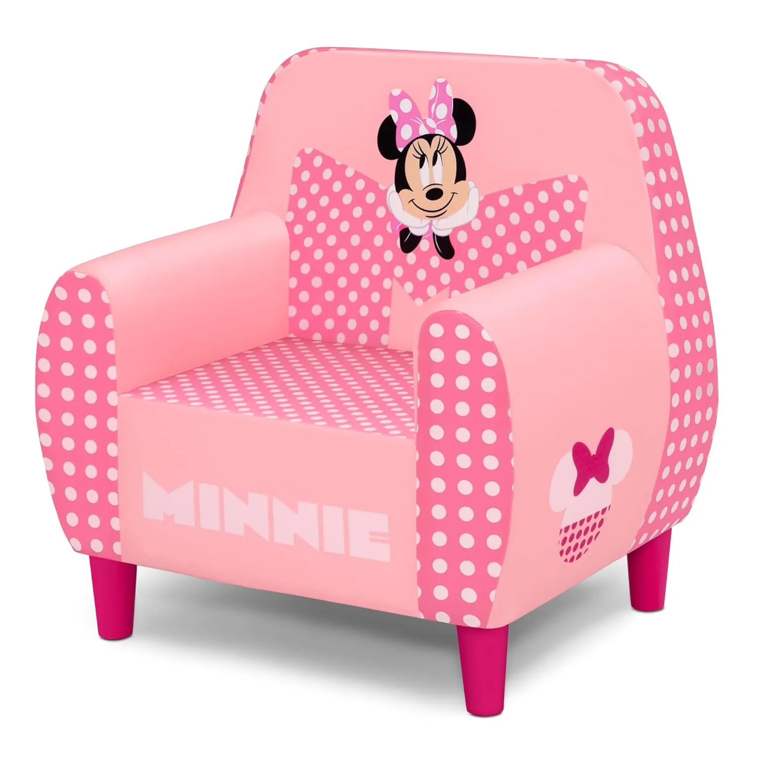 Delta Children - Disney Minnie Mouse Foam Chair for Kids, Pink