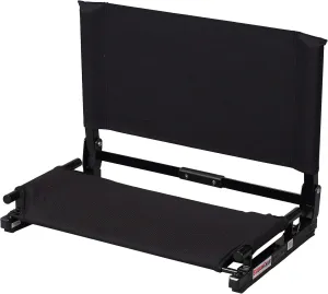 Deluxe Wide Model Stadium Chair, Black, 20 inch