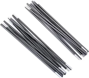 Desert&Fox Tent Aluminum Poles Lightweight 1 Pair Tent Aluminum Rod Replacement Tents Sun Shelter Accessories Camping Equipment(361.5cm-11.8ft)