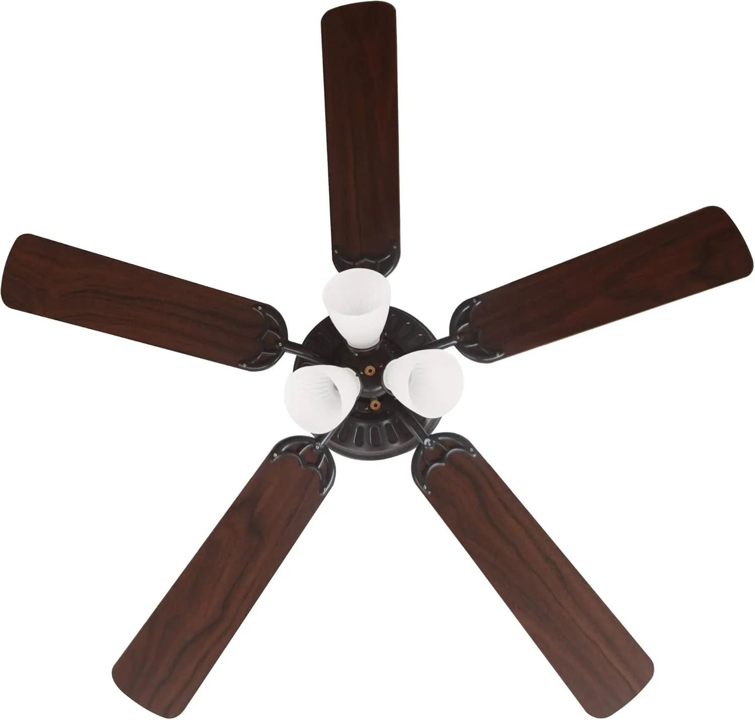 Design House 157388-ORB Millbridge 52-Inch Traditional 3-Speed, 5-Blade LED Indoor Hugger/Low Profile Ceiling Fan with LED Light Kit, Reversible Blades, Reverse Airflow, Oil Rubbed Bronze