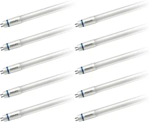 Dimmable InstantFit 4-Foot T5 Tube Bulb, 3500 Lumen, Daylight (5000K), 24W=54W, Minatare Bi-Pin G5 Base, 10-Pack