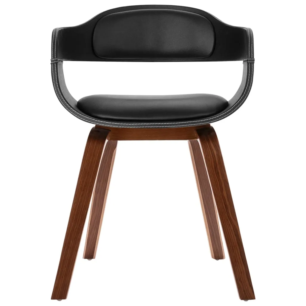Dining Chair with Bentwood and Faux Leather Side Chair for Kitchen