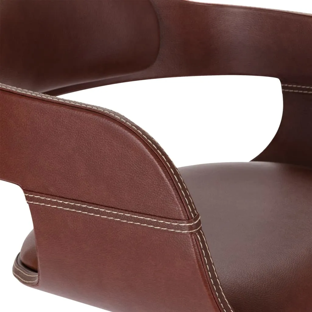 Dining Chair with Bentwood and Faux Leather Side Chair for Kitchen