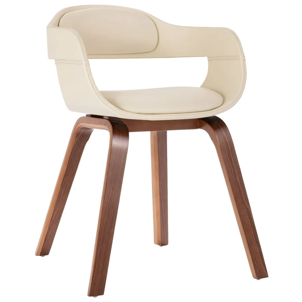 Dining Chair with Bentwood and Faux Leather Side Chair for Kitchen