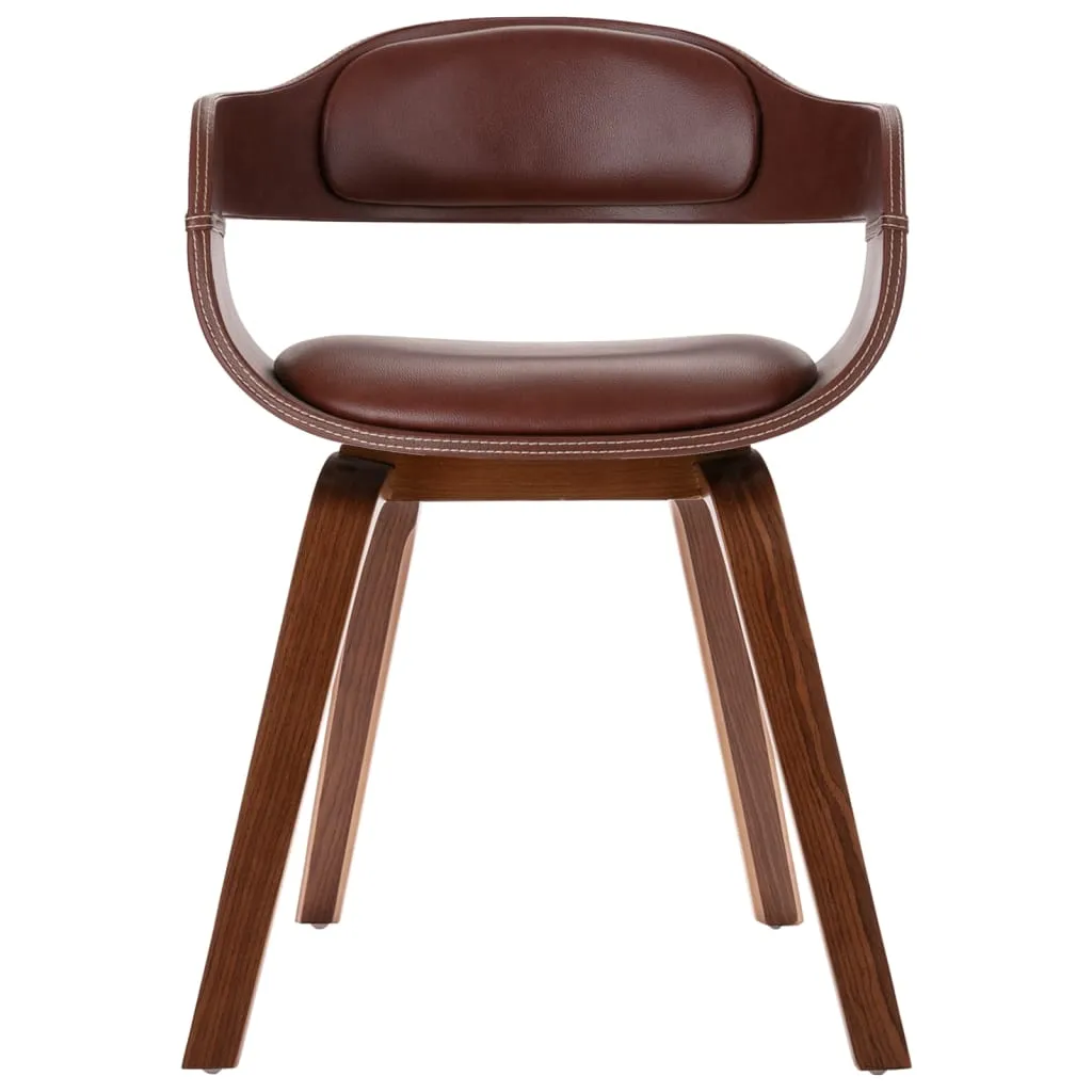 Dining Chair with Bentwood and Faux Leather Side Chair for Kitchen