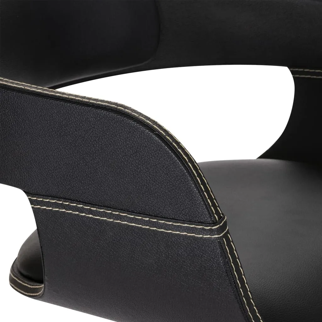Dining Chair with Bentwood and Faux Leather Side Chair for Kitchen