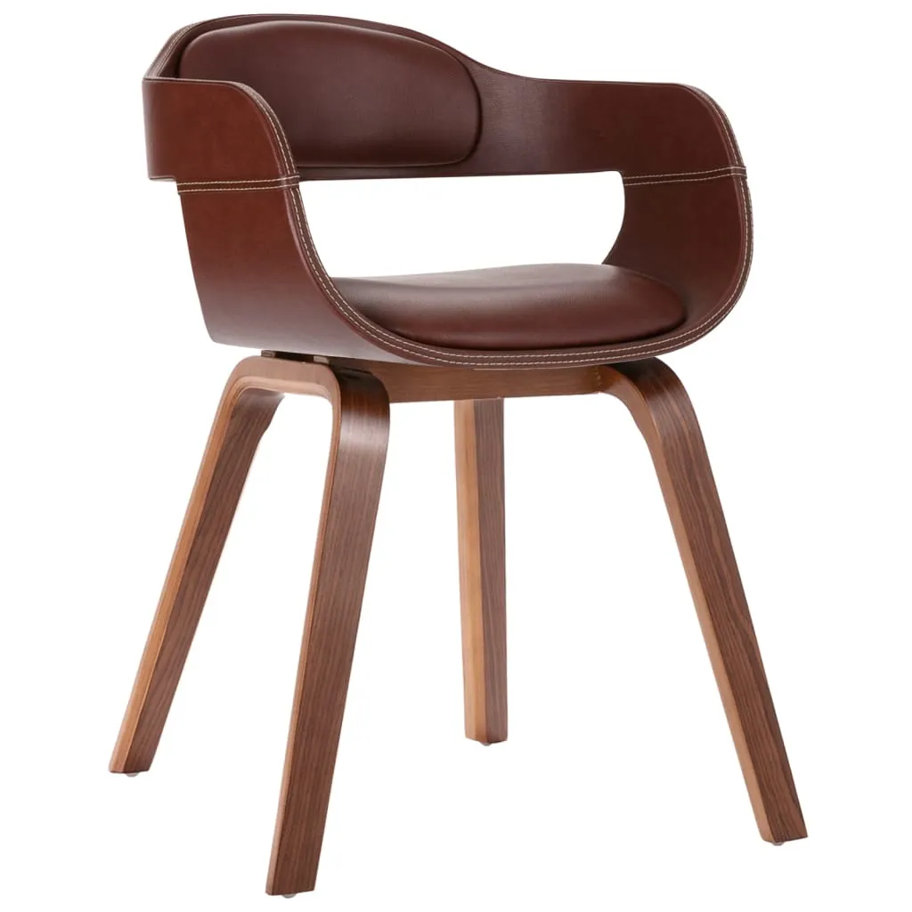 Dining Chair with Bentwood and Faux Leather Side Chair for Kitchen