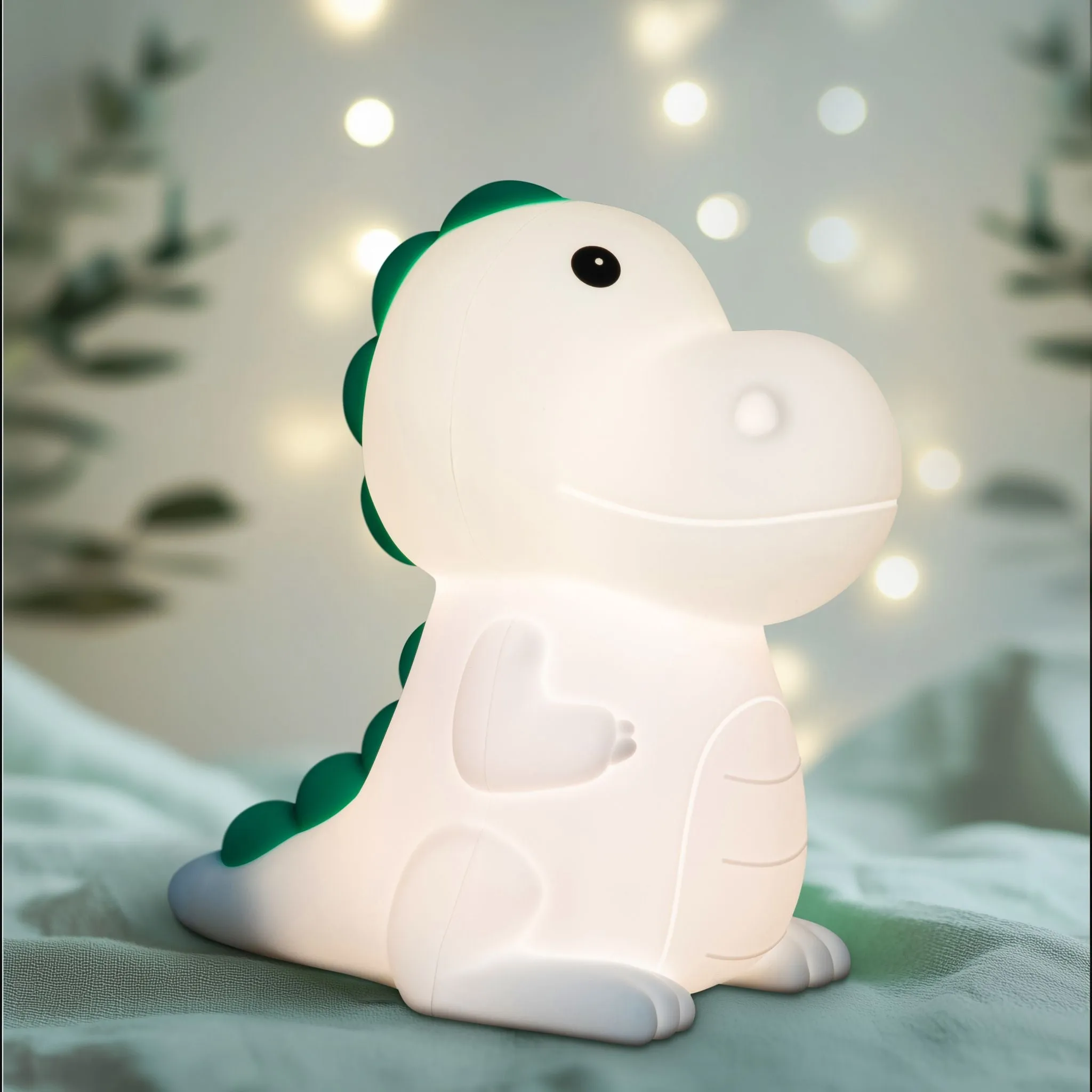 Dinosaur LED Night Light USB Rechargeable Animal Touch Control Lamp