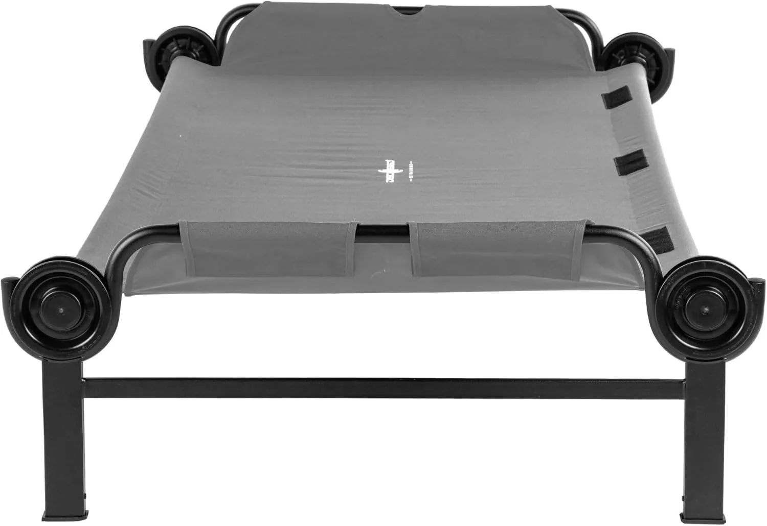 Disc-O-Bed XL Outdoor Modular 1 Person Single Camping Cot Portable Bed with 2 Height Options for Adults, Sleep Solution for Tents, Grey