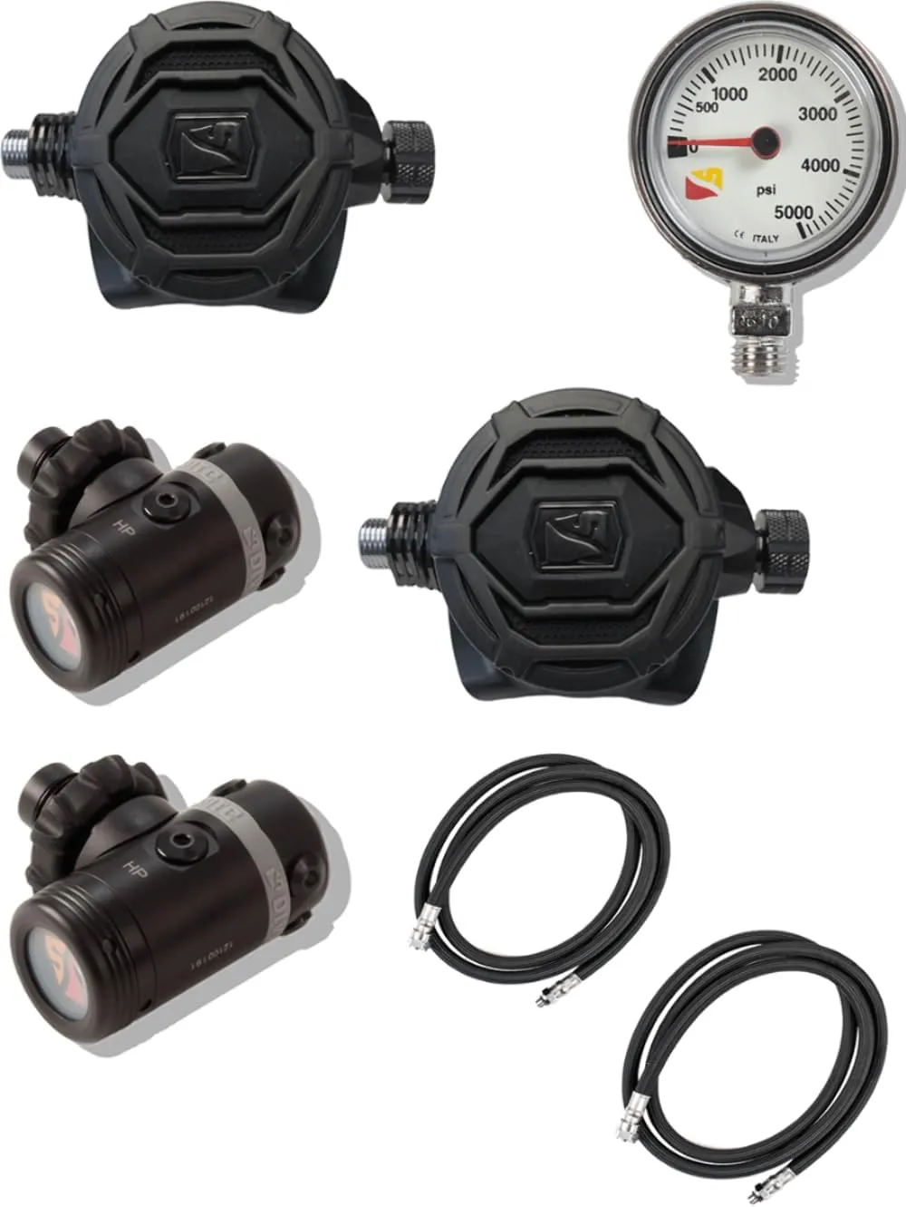Dive Rite - XT1/XT4 Doubles Regulator Package PSI
