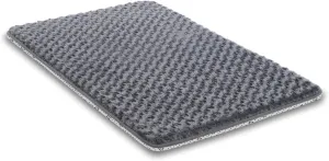 Dog Bed for Crate High Resilience Foam Crate Pad Mat for Medium Dogs Washable Anti-Slip,29" x 18",Dark Gray