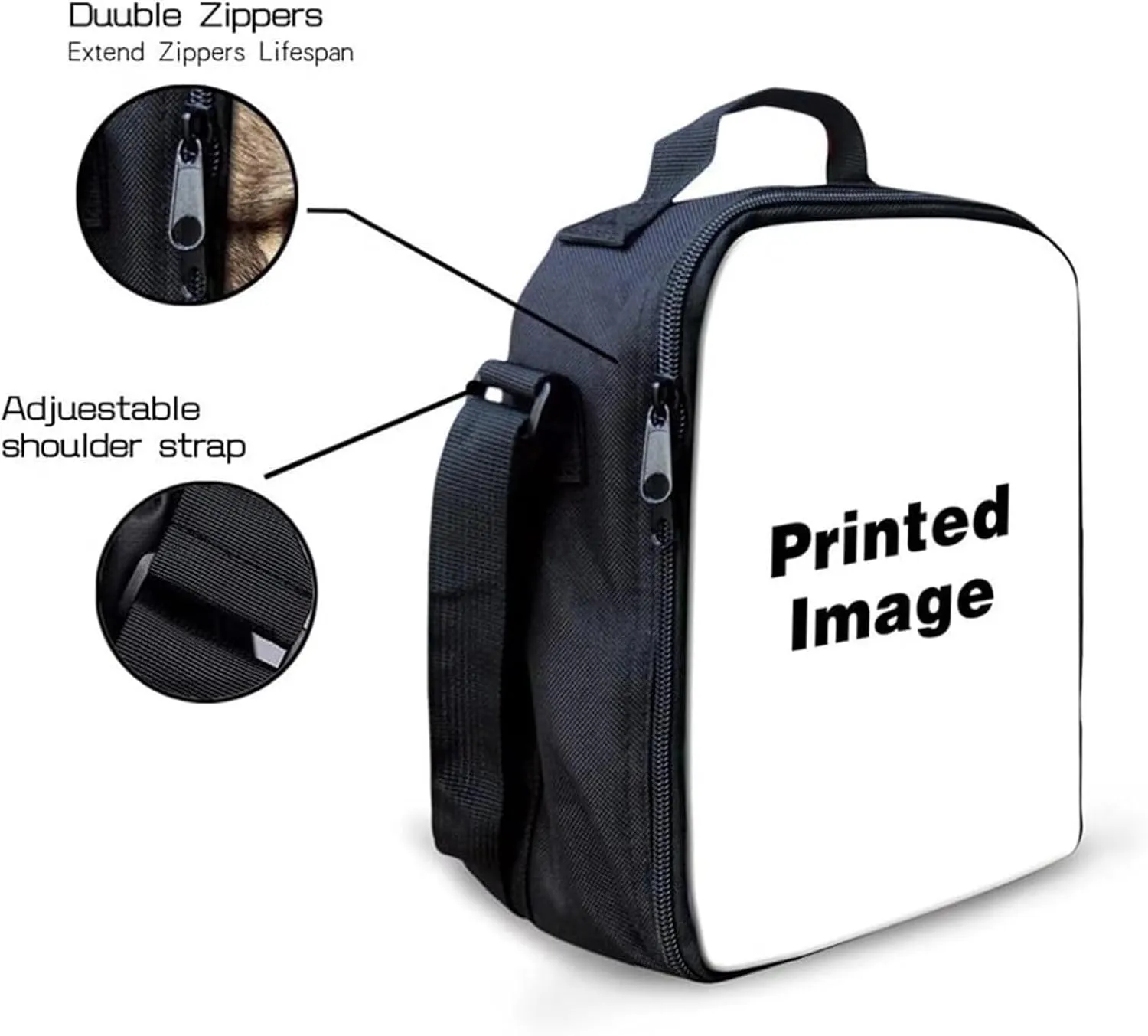 doginthehole Kids Lunch Box for Boys Cool Burning Rugby Print Insulated Lunch Bag for Teens Portable Reusable Toddler Lunch Cooler Bag for Primary Middle School