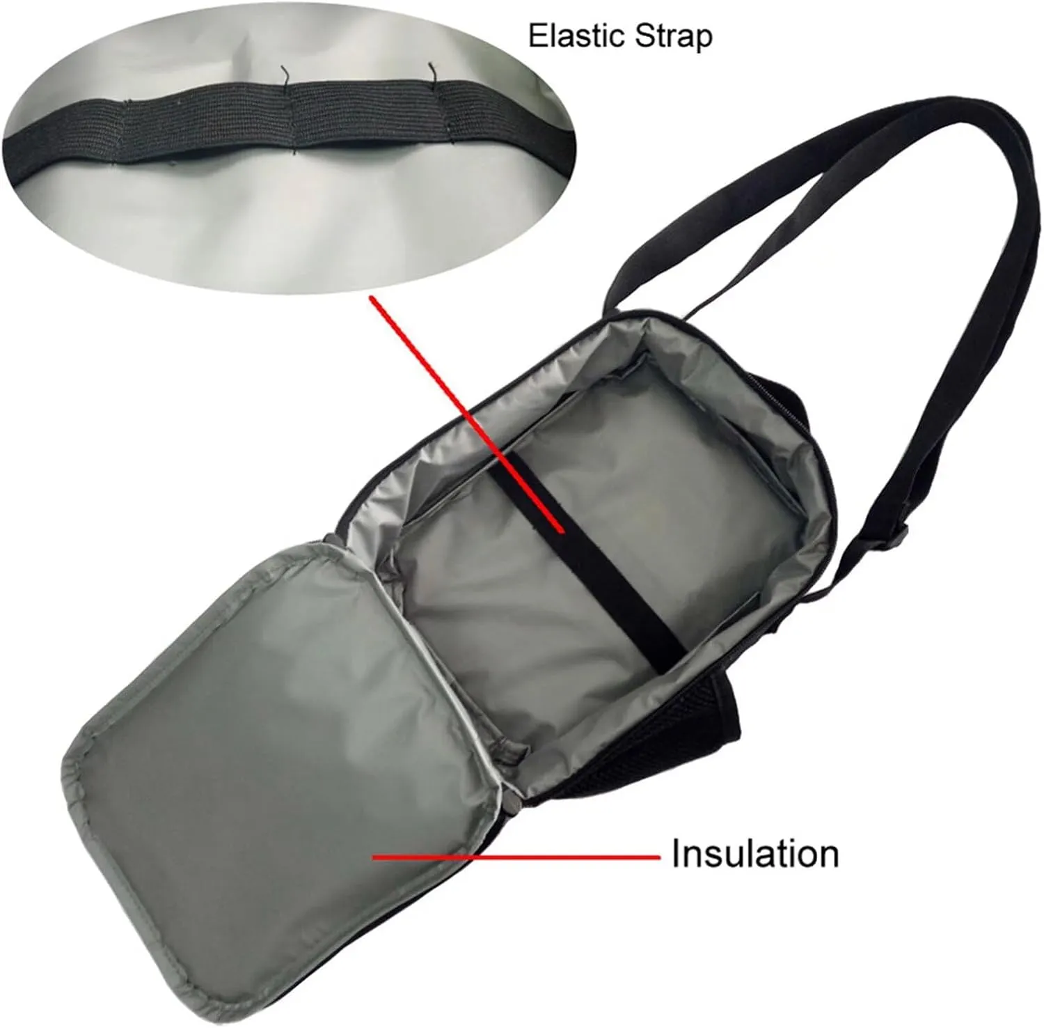 doginthehole Kids Lunch Box for Boys Cool Burning Rugby Print Insulated Lunch Bag for Teens Portable Reusable Toddler Lunch Cooler Bag for Primary Middle School