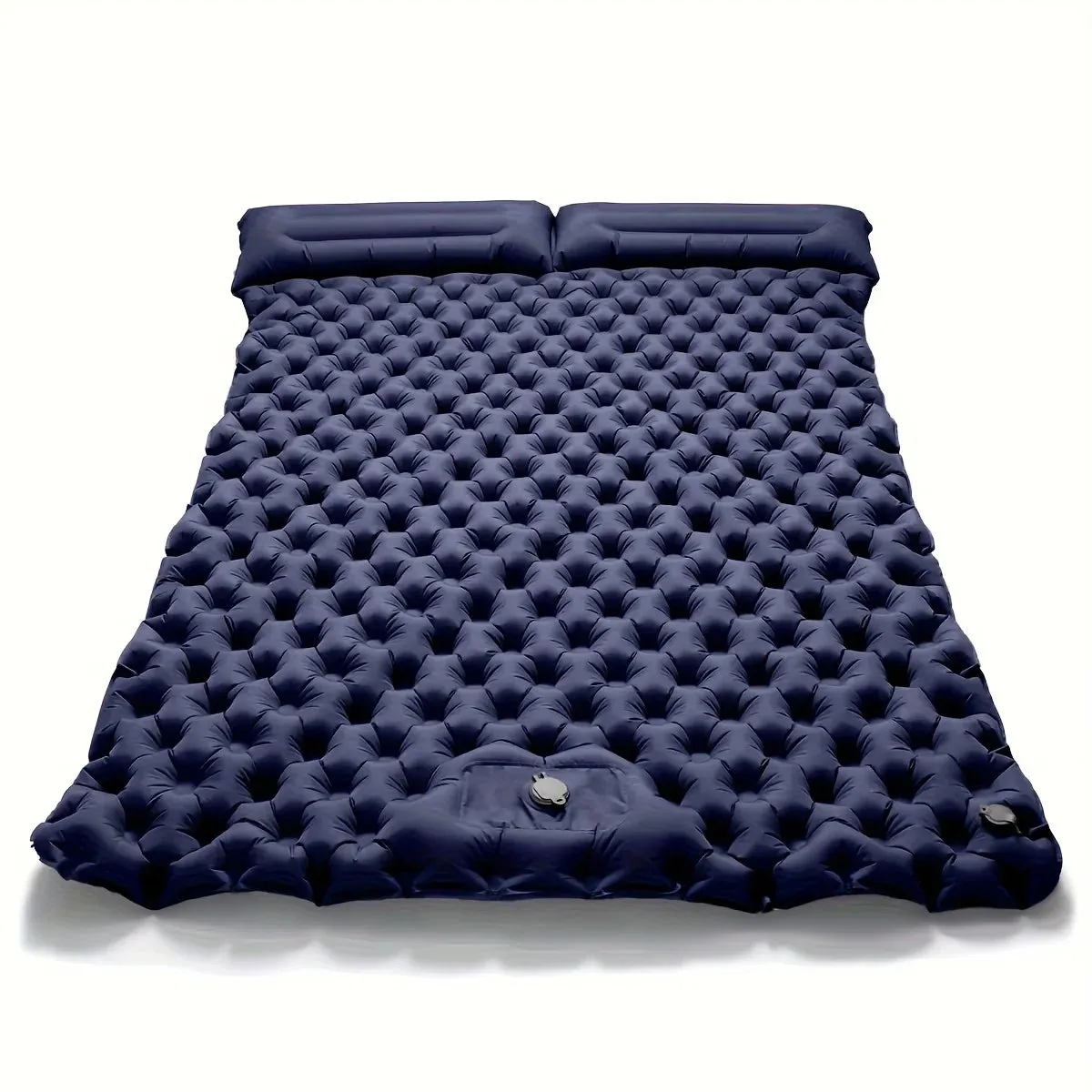 Double Inflatable Sleeping Mattress with Built-in Pillow Pump