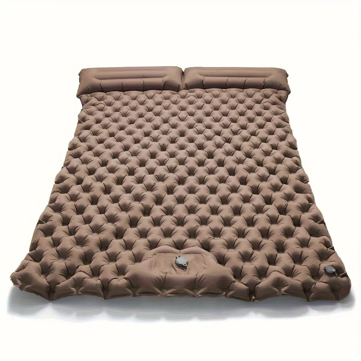 Double Inflatable Sleeping Mattress with Built-in Pillow Pump