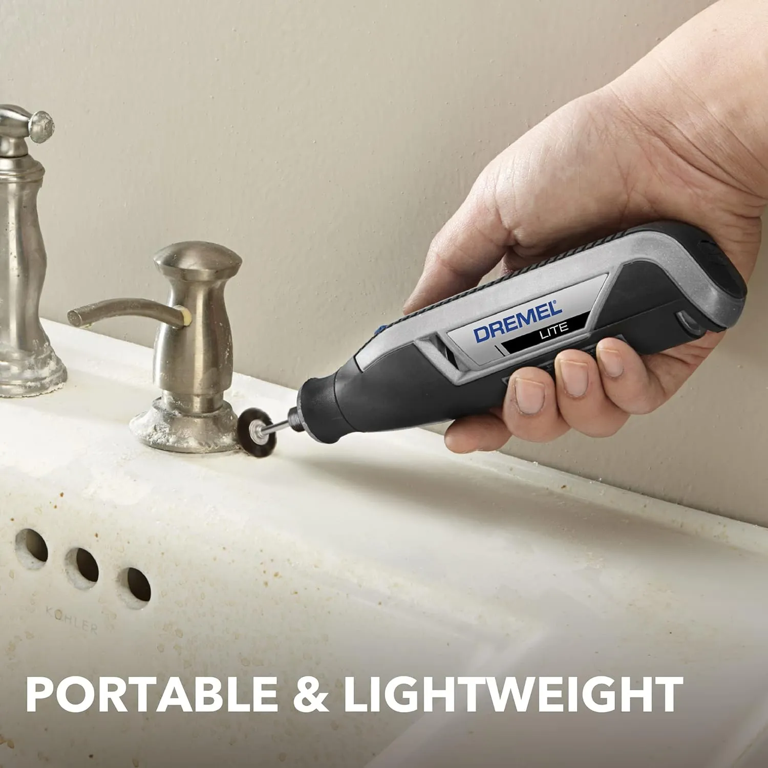 Dremel Lite 7760 N/10 4V Li-Ion Cordless Rotary Tool, Variable Speed Multi-Purpose Kit, USB Charging, Easy Accessory Changes - Perfect For Light-Duty DIY & Crafting, Sanding, Engraving and Polishing