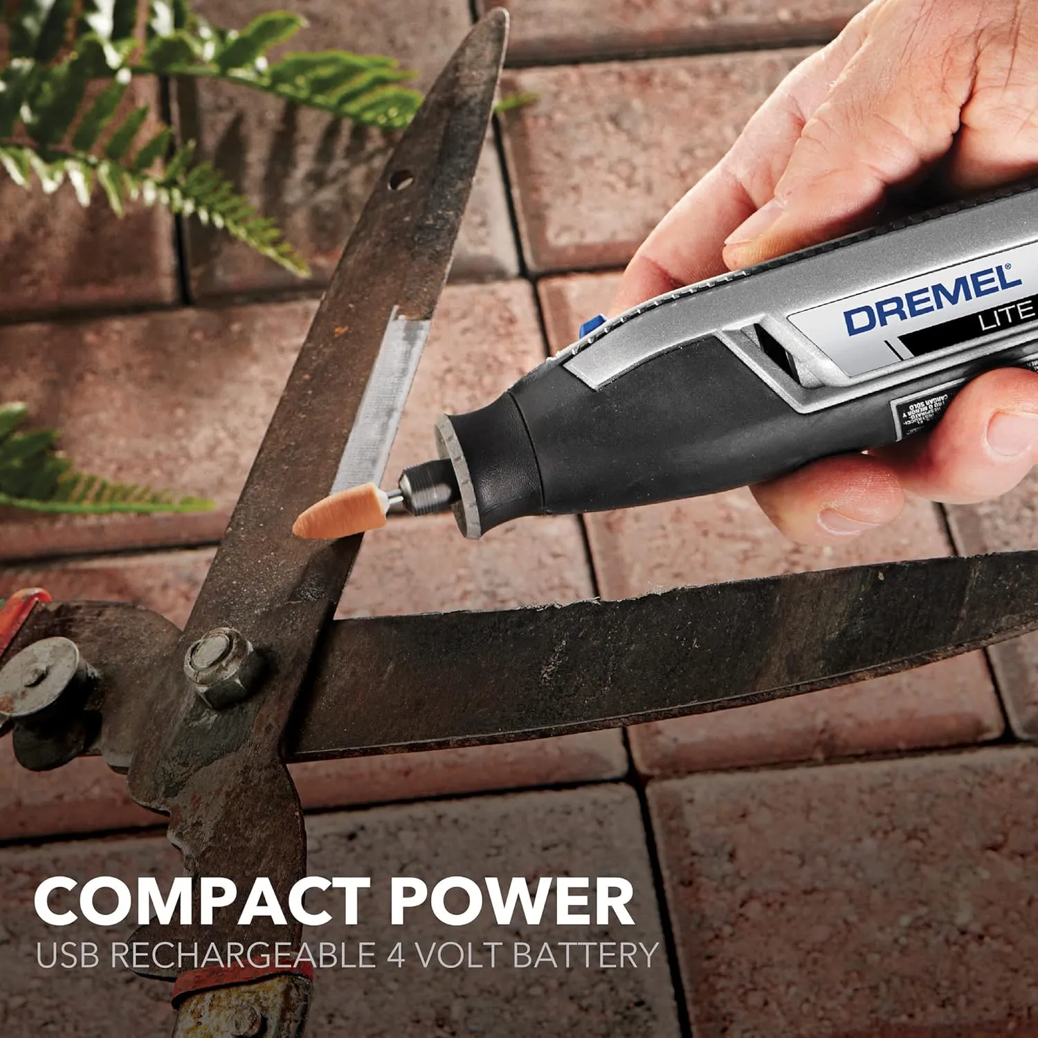 Dremel Lite 7760 N/10 4V Li-Ion Cordless Rotary Tool, Variable Speed Multi-Purpose Kit, USB Charging, Easy Accessory Changes - Perfect For Light-Duty DIY & Crafting, Sanding, Engraving and Polishing