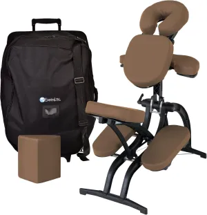 EARTHLITE Portable Massage Chair AVILA II - Premium Folding Spa/Massage/Tattoo Chair incl. Rolling Carry Case