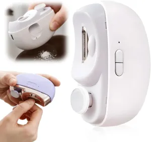 Electric Nail Clippers for Adults Automatic Nail Trimmer,Upgrade 3 in 1 Electric Polishing Automatic Nail Clipper,Automatic Fingernail Clipper for Baby Seniors Adults Students (white-1pc)