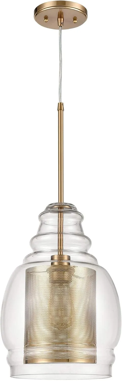 Elk Home 81424/1 Herndon 11'' Wide 1-Light Pendant in Antique Gold