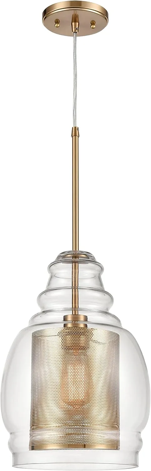 Elk Home 81424/1 Herndon 11'' Wide 1-Light Pendant in Antique Gold