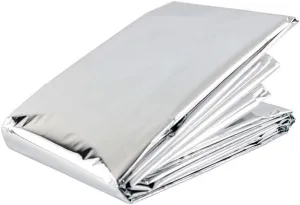 Emergency Outdoor Blanket Insulated Thermal Reflector Retains Body Heat 10 Pack