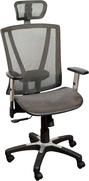 ErgoMax, MSH112BR Ergonomic Height Adjustable Home Office All Mesh Desk Chair, Lumbar Support & Back Relief Breathable Chair, 53 Inch Max, Brown