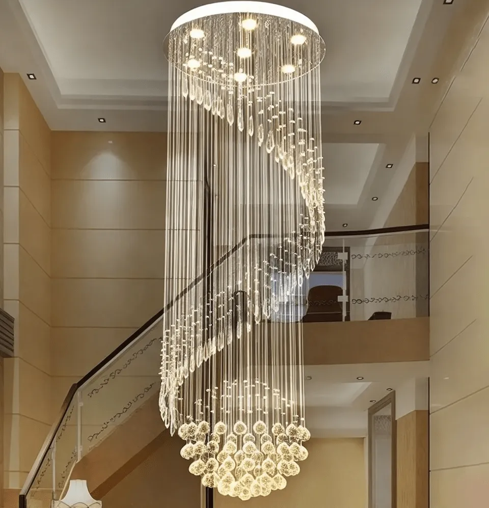 Extra Large Hanging Stairway Chandelier