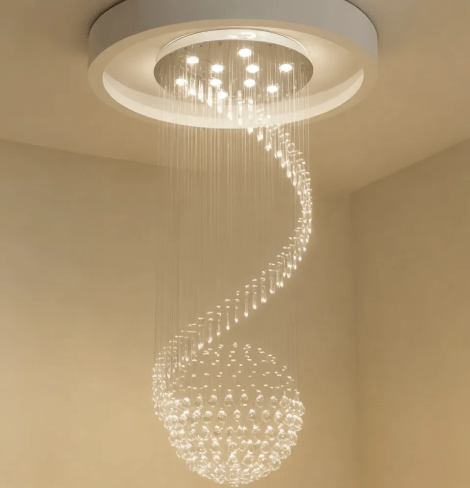 Extra Large Hanging Stairway Chandelier