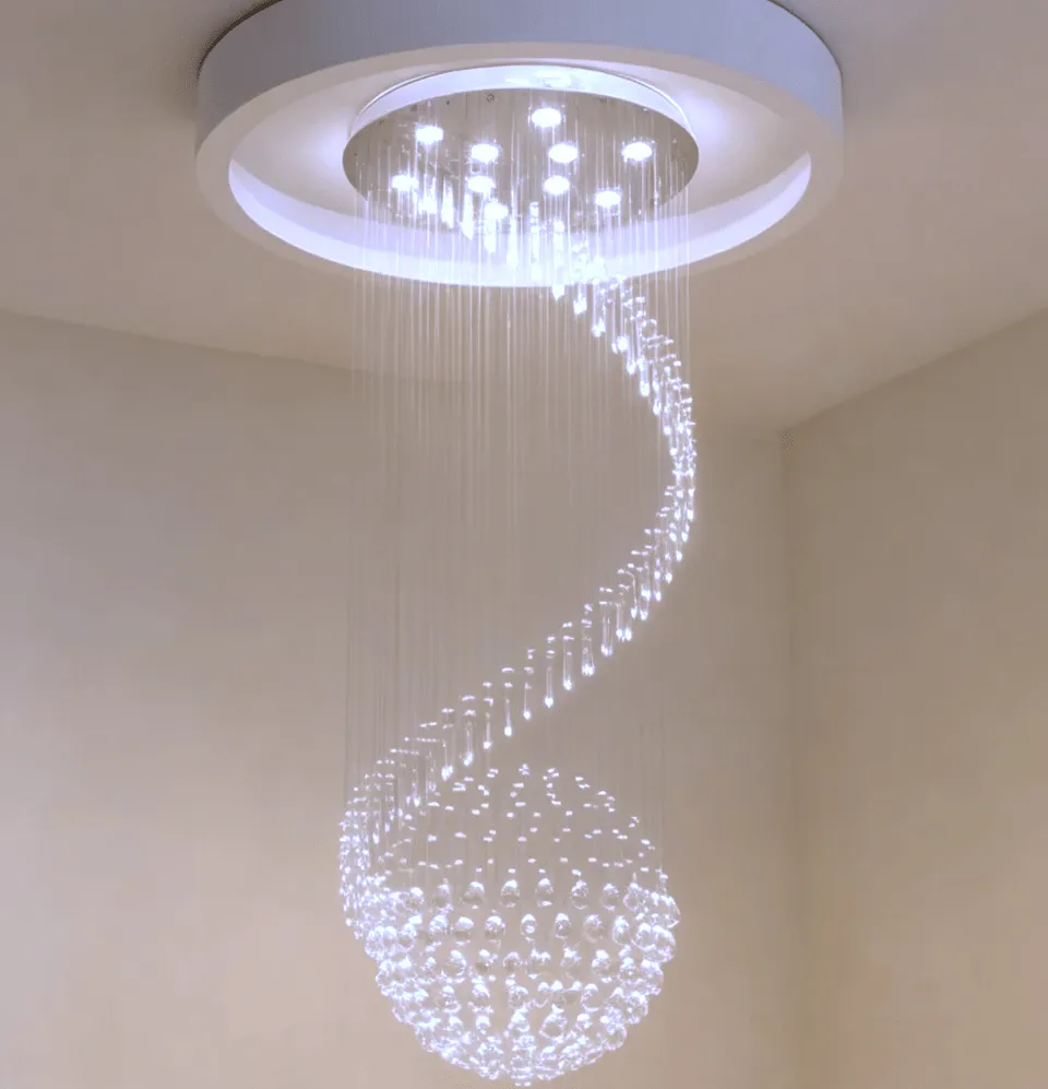Extra Large Hanging Stairway Chandelier