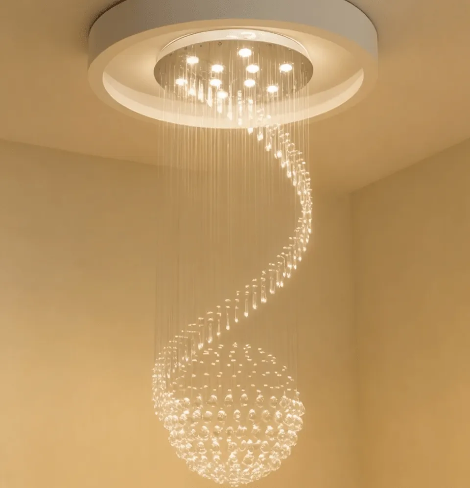 Extra Large Hanging Stairway Chandelier