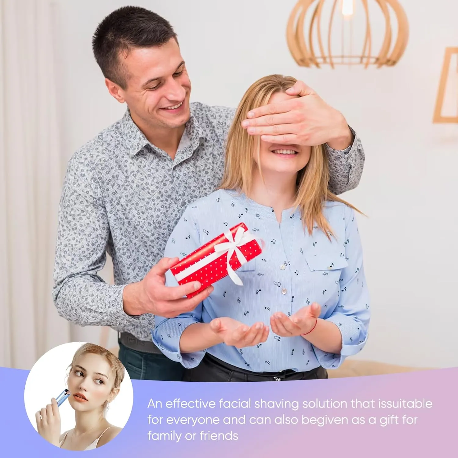 Facial Hair Remover for Women- as Seen on TV Painless Face Shaver -Mini Hair Remover, Electric Razor Shaver Portable Bikini Epilator for Lips, Chin, Armpit, Peach Fuzz, Fingers, Neck, Cheek