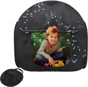 FAHKNS Sensory Tent|Quiet Corner for Kids to Play and Relax| Portable Pop-up Blackout Tent Black with Travel Bag|Sensory Tent for Kids with Autism, SPD, Anxiety, ADHD, etc.