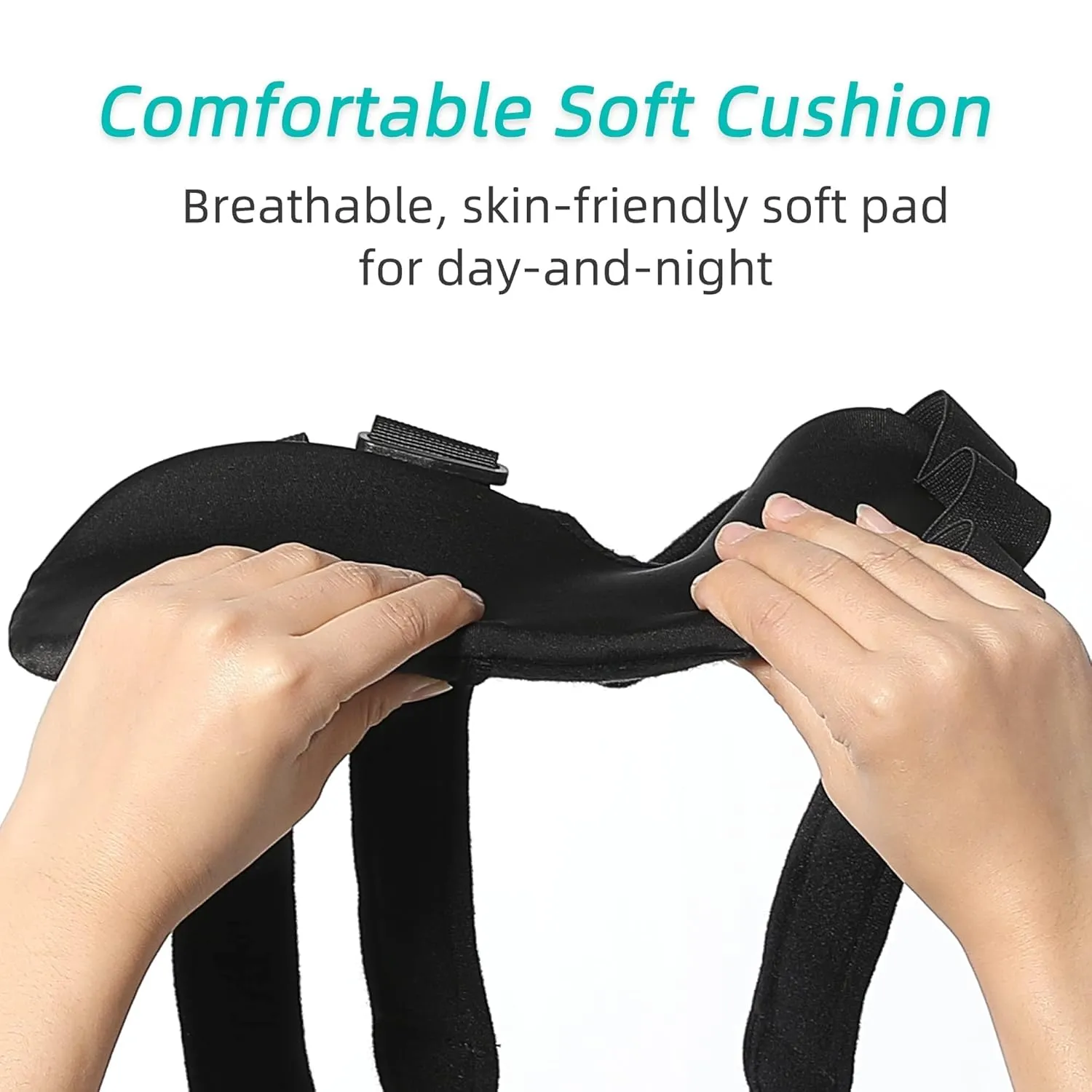 Fanwer Stroke Resting Hand Splint - Night Immobilizer Wrist Finger Brace for Flexion Contractures, Functional 5 Finger Stabilizer Wrap - for Muscle Atrophy Rehab, Arthritis, Tendonitis (Right, Medium)