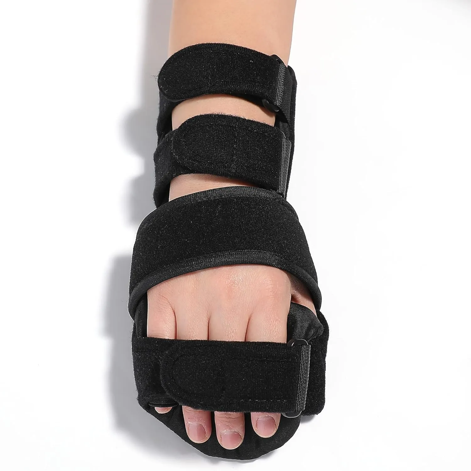 Fanwer Stroke Resting Hand Splint - Night Immobilizer Wrist Finger Brace for Flexion Contractures, Functional 5 Finger Stabilizer Wrap - for Muscle Atrophy Rehab, Arthritis, Tendonitis (Right, Medium)