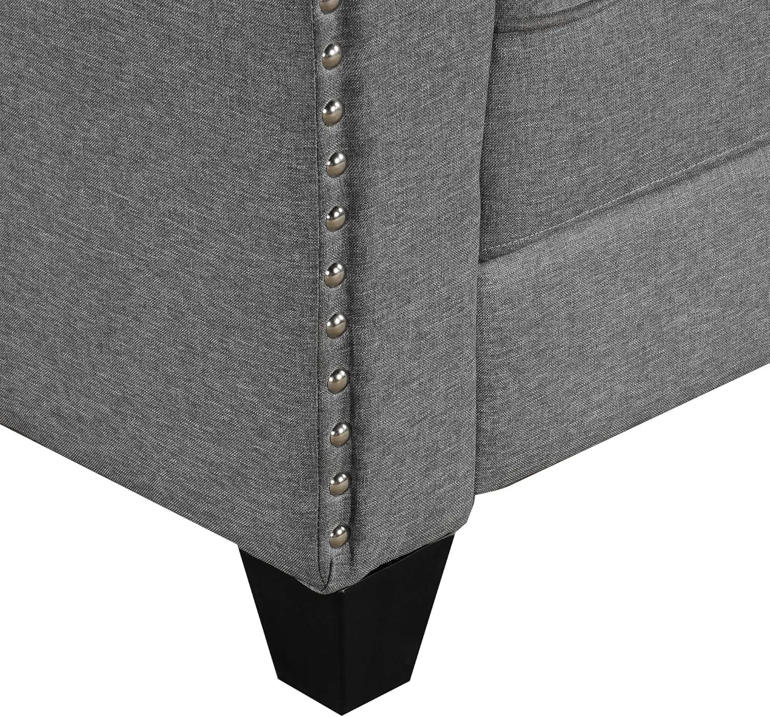 FANYE 3 Pieses Living Room Sofa Sets Linen Blend Button Tufted Retro Sofa&Couch Include 3 Seaters Couch, Loveseat and Armchair with Waved Armrests and Nailhead Decor for Home Apartment Office