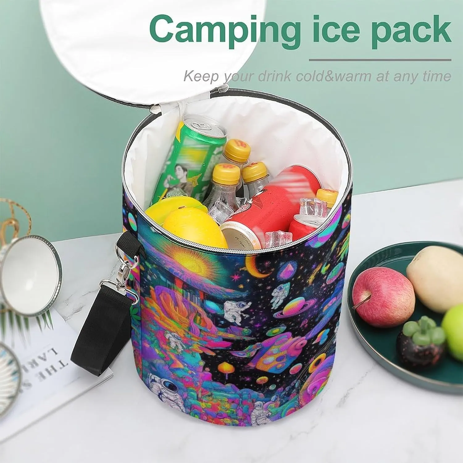 Fashion Waterproof Cooler Backpack, Large Capacity Insulated Cooler Bag for Camping