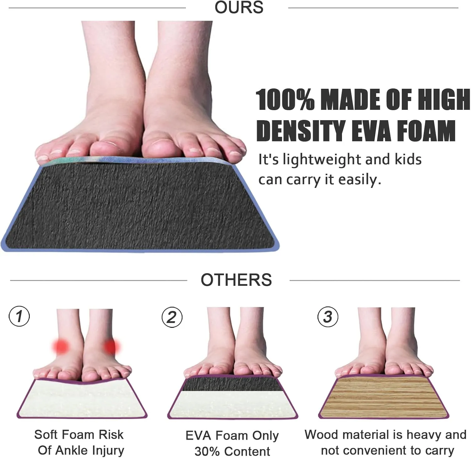 FBSPORT 8ft/9ft/9.5/10ft Balance Beam: Folding Floor Gymnastics Equipment for Kids Adults,Non Slip Rubber Base, Gymnastics Beam for Training, Physical Therapy and Professional Home Training