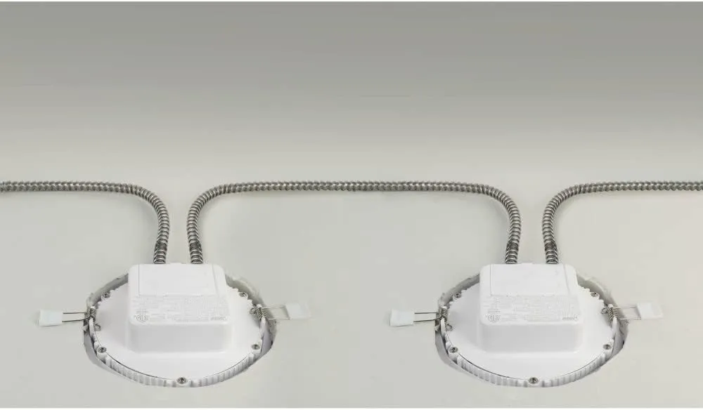 Feit Electric 4 inch Integrated J-Box LED Recessed Downlight - 3000K Bright White - Dimmable - 50W Equivalent - 45 Year Life - 650 Lumen